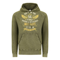 Vintage Olive Mens Vintage 1950s Built In The 50s Fifties Funny 70th Birthday Vintage Hoodie - longCreatives