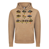 Vintage Coffee Top Ten Best WW2 Tanks M4 Sherman Panzer IV Tiger II T34 Vintage Hoodie - longCreatives