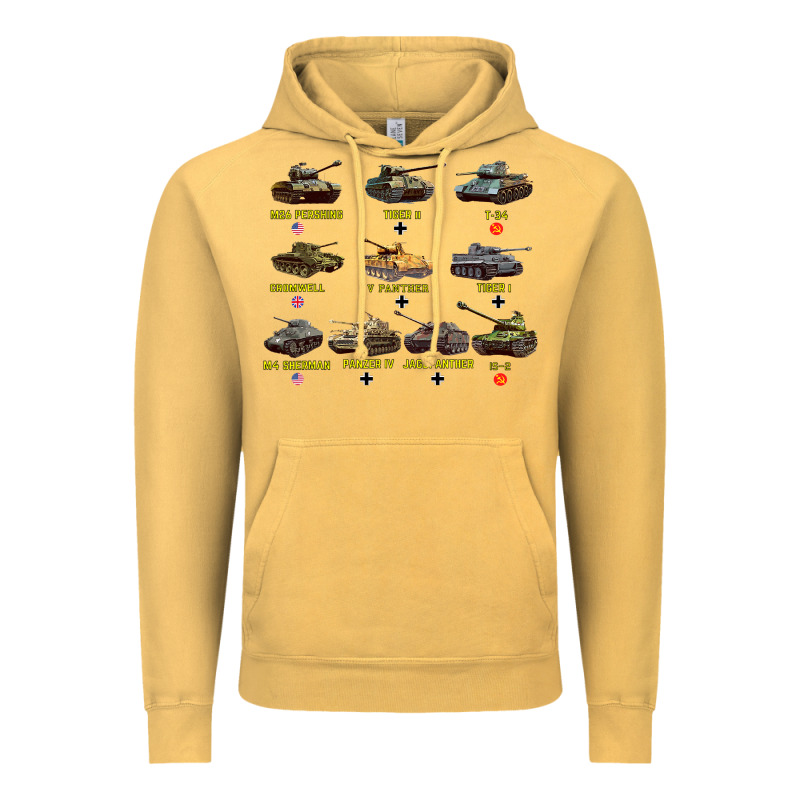 Top Ten Best Ww2 Tanks M4 Sherman Panzer Iv Tiger Ii T34 Vintage Hoodie by longCreatives | Teevron
