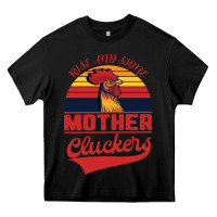 Black Rise And Shine Mother Cluckers Heavy Core Tee - Bettercallsaul