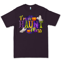 Plum I'm a Haunt Mess Premium Tee - texasbilliewilder