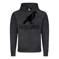 Vintage Black Womens Raven Lunatic, Funny Bird Lover Gift Men Women Kids Vintage Hoodie - longCreatives
