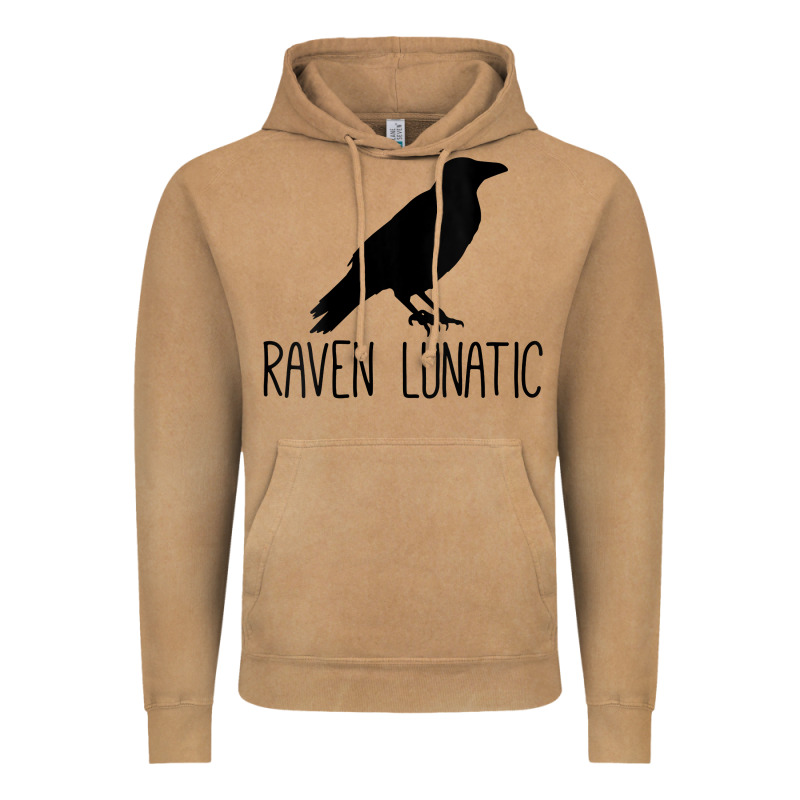 Womens Raven Lunatic, Funny Bird Lover Gift Men Women Kids Vintage Hoodie by longCreatives | Teevron