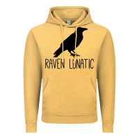 Vintage Mustard Womens Raven Lunatic, Funny Bird Lover Gift Men Women Kids Vintage Hoodie - longCreatives
