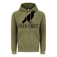 Vintage Olive Womens Raven Lunatic, Funny Bird Lover Gift Men Women Kids Vintage Hoodie - longCreatives