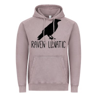 Vintage Zinc Womens Raven Lunatic, Funny Bird Lover Gift Men Women Kids Vintage Hoodie - longCreatives