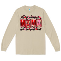 Mushroom Pink leopard mama Long Sleeve Tee - FaDigitalArtStudio