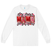 White Pink leopard mama Long Sleeve Tee - FaDigitalArtStudio