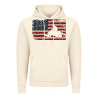 Vintage Artic Snowmobile USA Flag Snow Sled Patriotic Snowmobiling Gift Vintage Hoodie - longCreatives