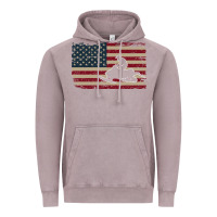 Vintage Zinc Snowmobile USA Flag Snow Sled Patriotic Snowmobiling Gift Vintage Hoodie - longCreatives