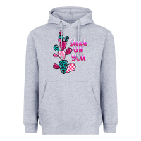 Heather Grey stuck on you cactus Heavyweight Hoodie - BarkalooDesign