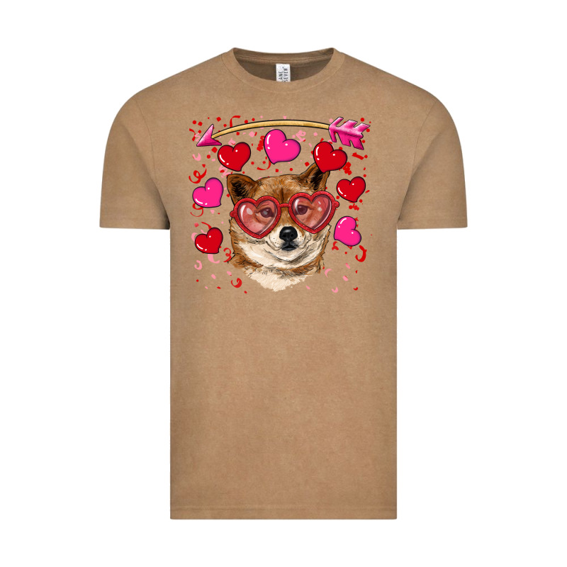 Valentine's Shiba Inu Vintage Tee by RanaPortraitStore | Teevron