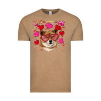 Vintage Coffee valentine's shiba inu Vintage Tee - RanaPortraitStore