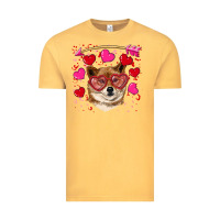 Vintage Mustard valentine's shiba inu Vintage Tee - RanaPortraitStore