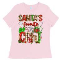 Bubblegum Pink santa's favorite cpht Ladies Tee - texasbilliewilder