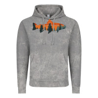 Cloud Rock Trout Fly Fishing Nature Outdoor Fisherman Gift Vintage Hoodie - longCreatives