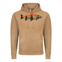 Vintage Camel Trout Fly Fishing Nature Outdoor Fisherman Gift Vintage Hoodie - longCreatives