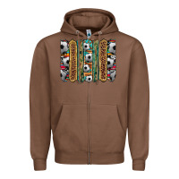 Chestnut soccer camouflage serape cowhide turquoise leopard glitter  brushstrok Zipper Hoodie - Artiststas