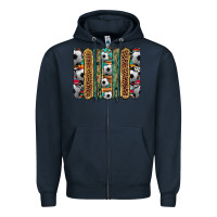 Navy soccer camouflage serape cowhide turquoise leopard glitter  brushstrok Zipper Hoodie - Artiststas