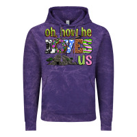 Cloud Purple Easter Day Oh he loves us Vintage Hoodie - OliviaCreatesArt