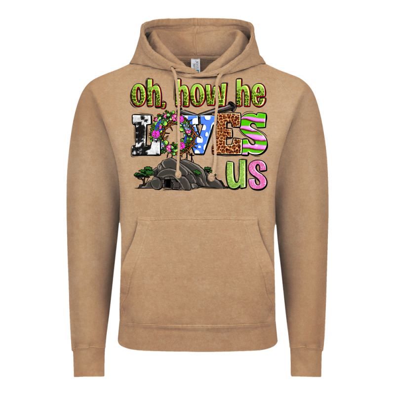 Easter Day Oh He Loves Us Vintage Hoodie by OliviaCreatesArt | Teevron