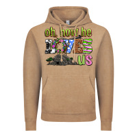 Vintage Coffee Easter Day Oh he loves us Vintage Hoodie - OliviaCreatesArt