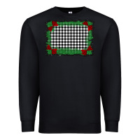 Black christmas black and white background Premium Sweatshirt - BarkalooDesign