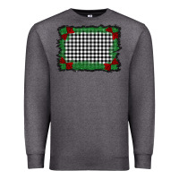 Charcoal Heather christmas black and white background Premium Sweatshirt - BarkalooDesign