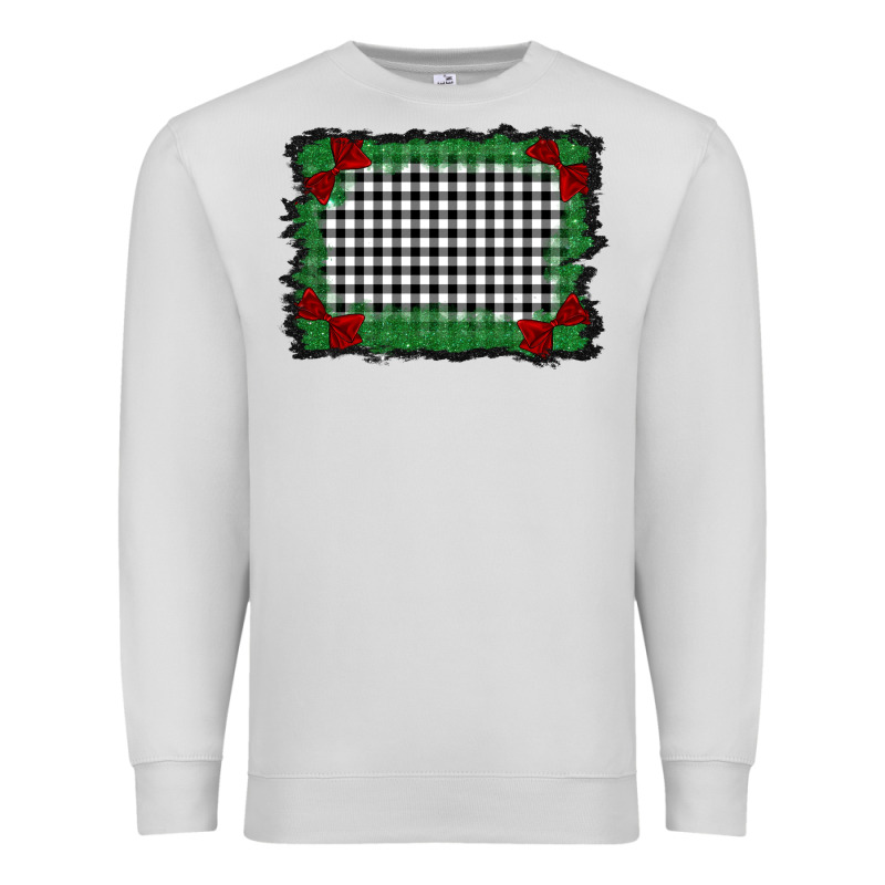 Christmas Black And White Background Premium Sweatshirt by BarkalooDesign | Teevron