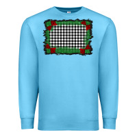 Ocean Blue christmas black and white background Premium Sweatshirt - BarkalooDesign