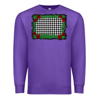 Purple christmas black and white background Premium Sweatshirt - BarkalooDesign