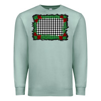 Seafoam christmas black and white background Premium Sweatshirt - BarkalooDesign