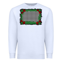 White christmas black and white background Premium Sweatshirt - BarkalooDesign