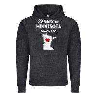 Vintage Black Someone In Minnesota Loves Me  Minnesota  MN Vintage Hoodie - longCreatives