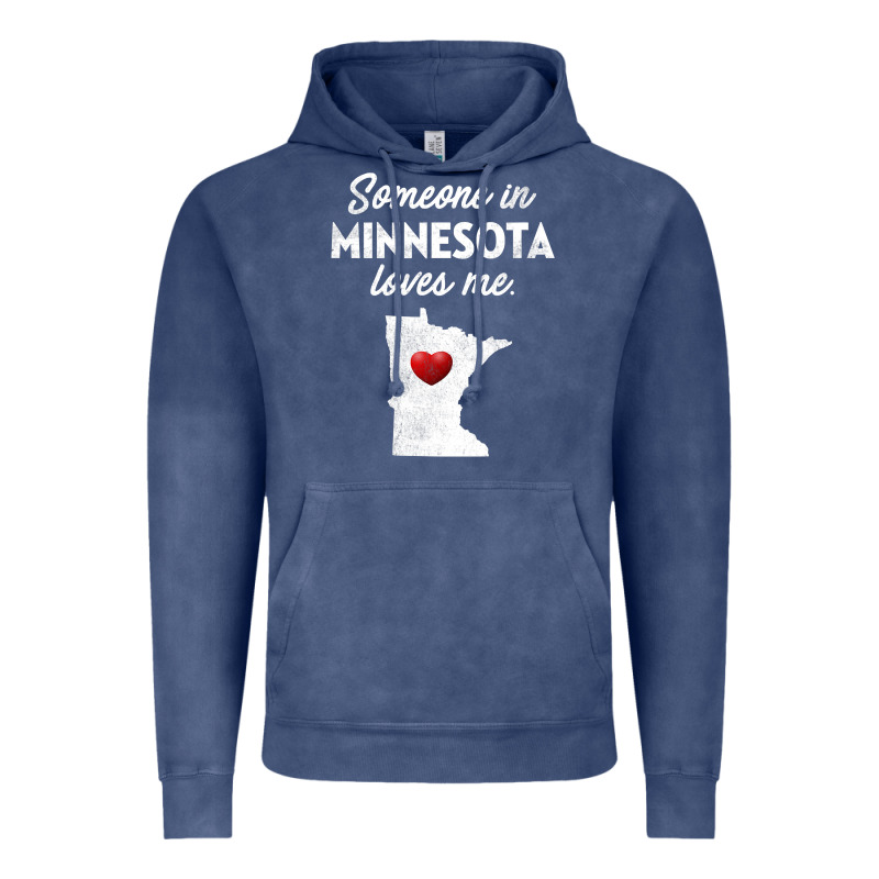 Someone In Minnesota Loves Me  Minnesota  Mn Vintage Hoodie by longCreatives | Teevron
