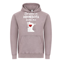 Vintage Zinc Someone In Minnesota Loves Me  Minnesota  MN Vintage Hoodie - longCreatives