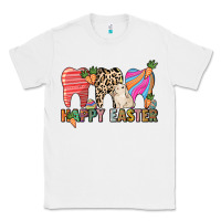 White Happy Easter Dental Classic Tee - HowdyJamesFarm