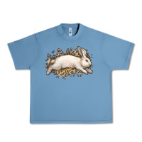 Pebble Blue Bunny Rabbit leopard Easter Day Urban Heavy Tee - HowdyJamesFarm