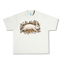Pistachio Bunny Rabbit leopard Easter Day Urban Heavy Tee - HowdyJamesFarm