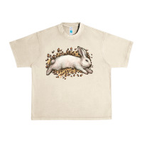 Sandshell Bunny Rabbit leopard Easter Day Urban Heavy Tee - HowdyJamesFarm