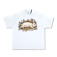White Bunny Rabbit leopard Easter Day Urban Heavy Tee - HowdyJamesFarm