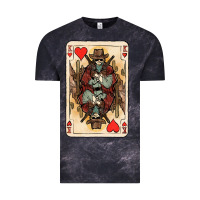 Cloud Black King Of Hearts Cowboy Vintage Tee - HowdyJamesFarm