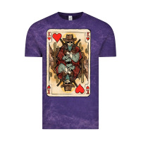 Cloud Purple King Of Hearts Cowboy Vintage Tee - HowdyJamesFarm