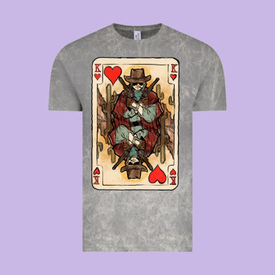 King Of Hearts Cowboy Vintage Tee Designed By Howdyjamesfarm