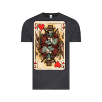 Vintage Black King Of Hearts Cowboy Vintage Tee - HowdyJamesFarm