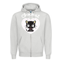 Dove Grey Chococat Sweet Valentine Zipper Hoodie - longCreatives