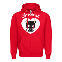 Red Chococat Sweet Valentine Zipper Hoodie - longCreatives