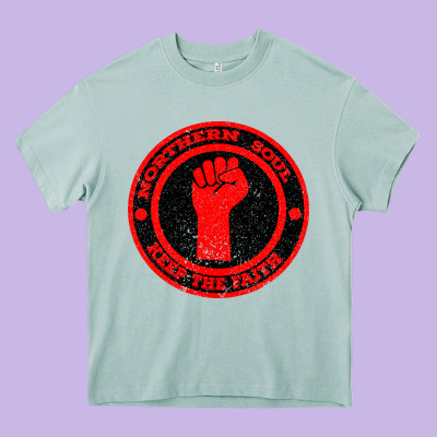 Northern Soul Keep The Faith Heavy Core Tee Designed By Bettercallsaul