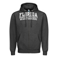 Charcoal Heather Florida Memorial University Miami Gardens OC0647 Zipper Hoodie - longCreatives