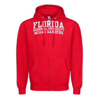Red Florida Memorial University Miami Gardens OC0647 Zipper Hoodie - longCreatives